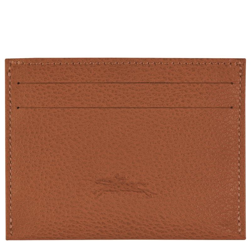 Caramel Brown Longchamp Le Foulonné Men's Cardholders | 85974-AROH