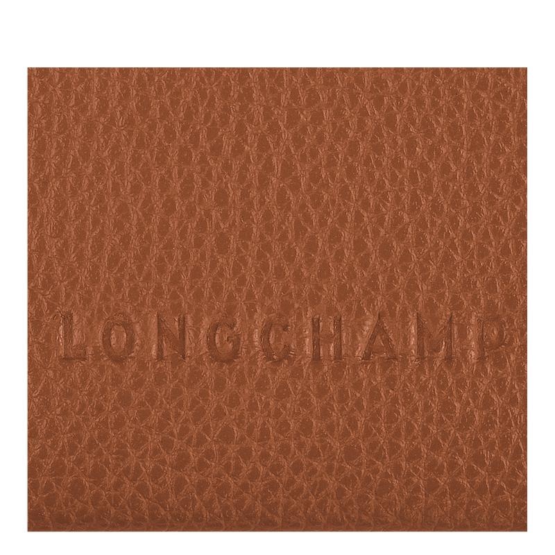 Caramel Brown Longchamp Le Foulonné Men's Cardholders | 85974-AROH