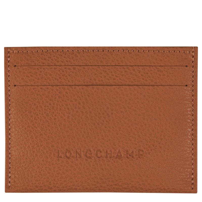 Caramel Brown Longchamp Le Foulonné Men\'s Cardholders | 85974-AROH