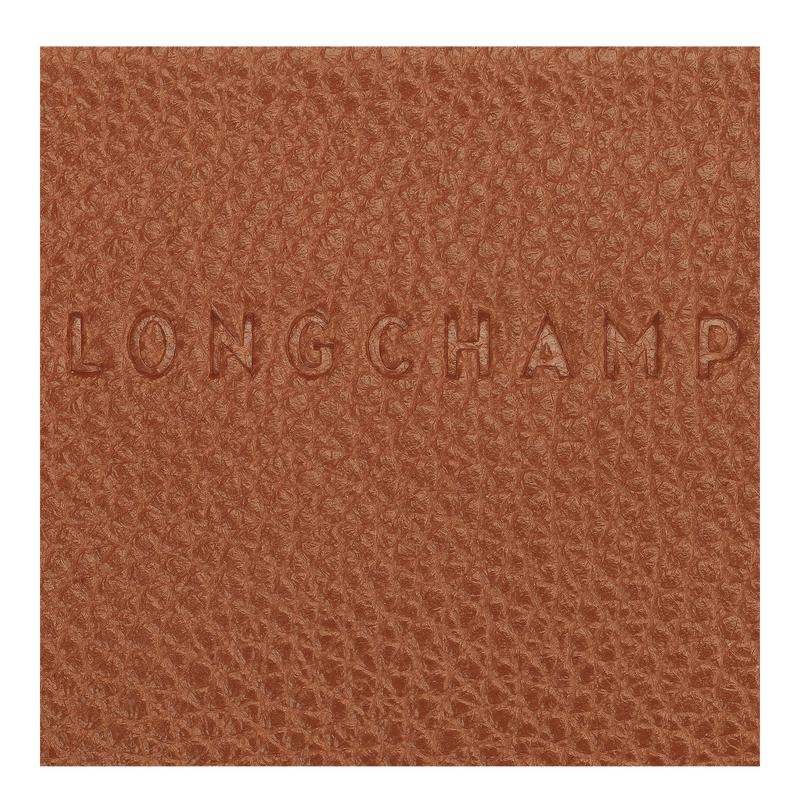 Caramel Brown Longchamp Le Foulonné Men's Cardholders | 10297-NPMD