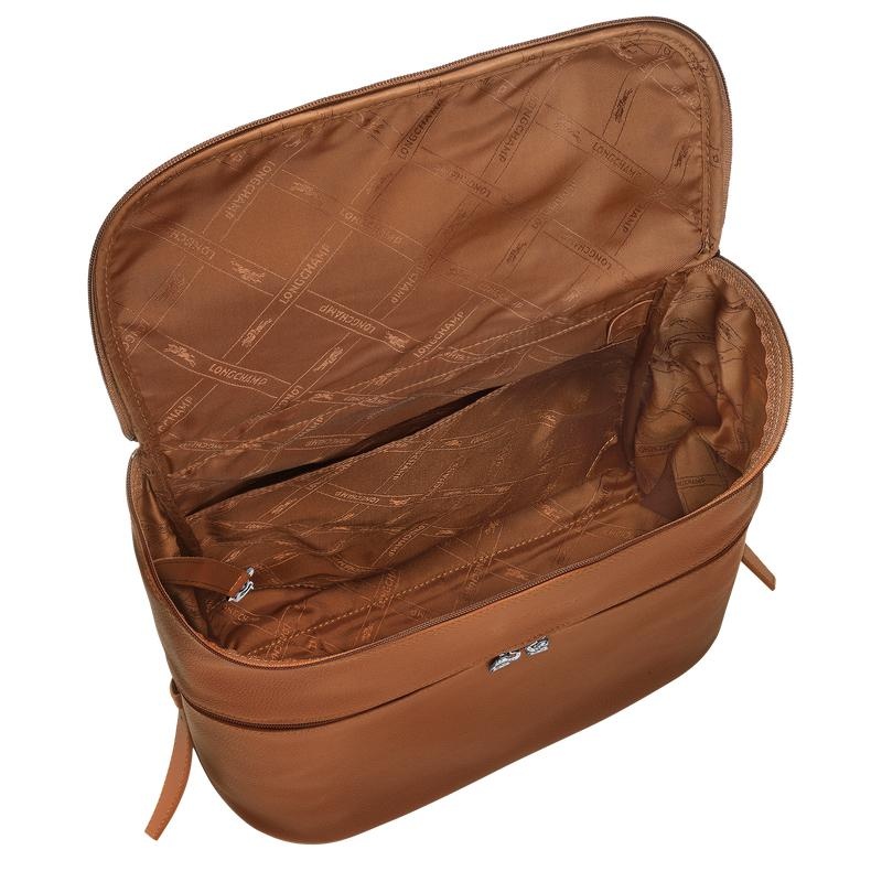 Caramel Brown Longchamp Le Foulonné Men's Backpacks | 09542-IZNP