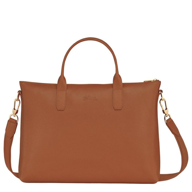 Caramel Brown Longchamp Le Foulonné S Women's Briefcase | 42193-SGHN