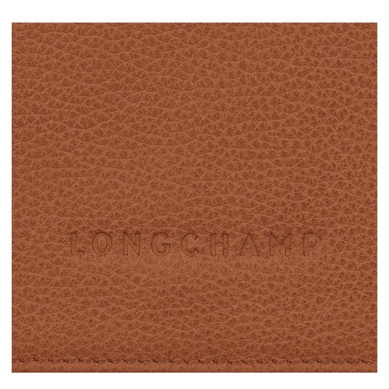 Caramel Brown Longchamp Le Foulonné Women's Wallets | 96784-TCDW