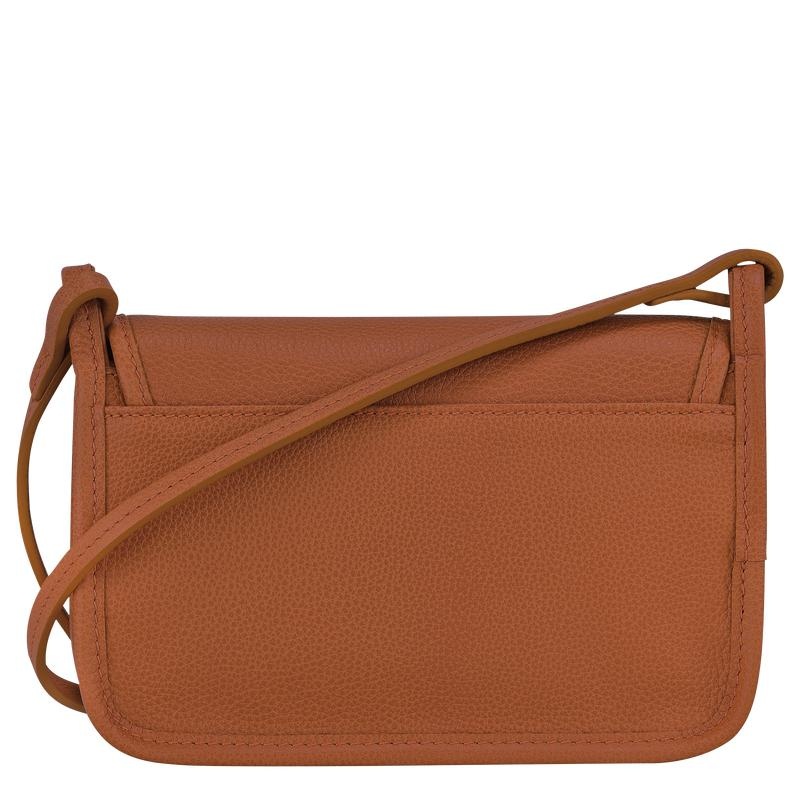 Caramel Brown Longchamp Le Foulonné XS Women's Clutch Purse | 46390-DNFG