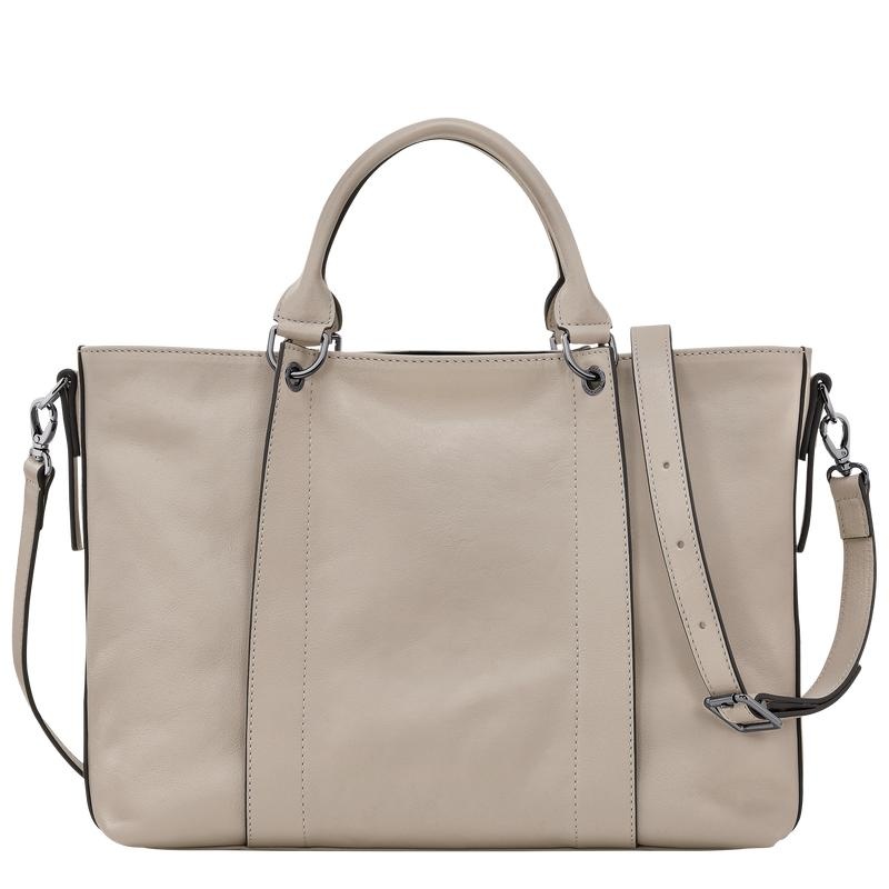 Clay Grey Longchamp 3D L Women's Handbags | 20671-ASHQ