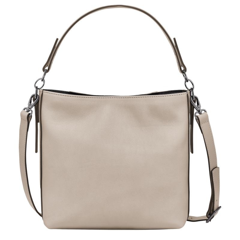 Clay Grey Longchamp 3D S Women's Crossbody Bags | 41830-CNVR