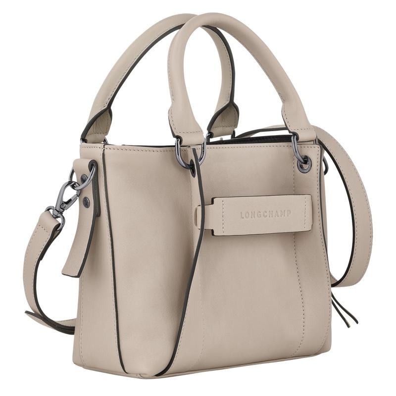 Clay Grey Longchamp 3D S Women's Handbags | 54291-BPQG