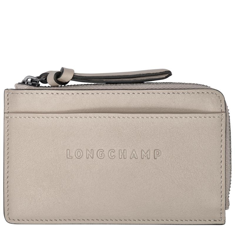 Clay Grey Longchamp 3D Women\'s Cardholders | 42809-GQSA