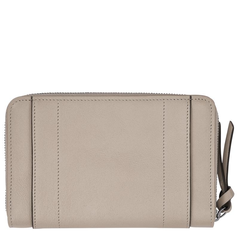 Clay Grey Longchamp 3D Women's Wallets | 36270-IJAD