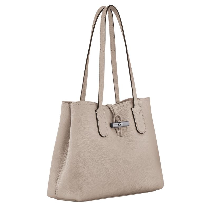 Clay Grey Longchamp Roseau Essential M Women's Tote Bag | 69523-LOIA