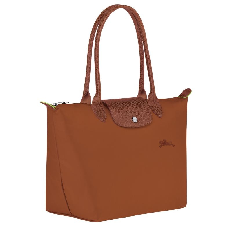 Cognac Brown Longchamp Le Pliage Green M Women's Tote Bag | 13940-VOEX