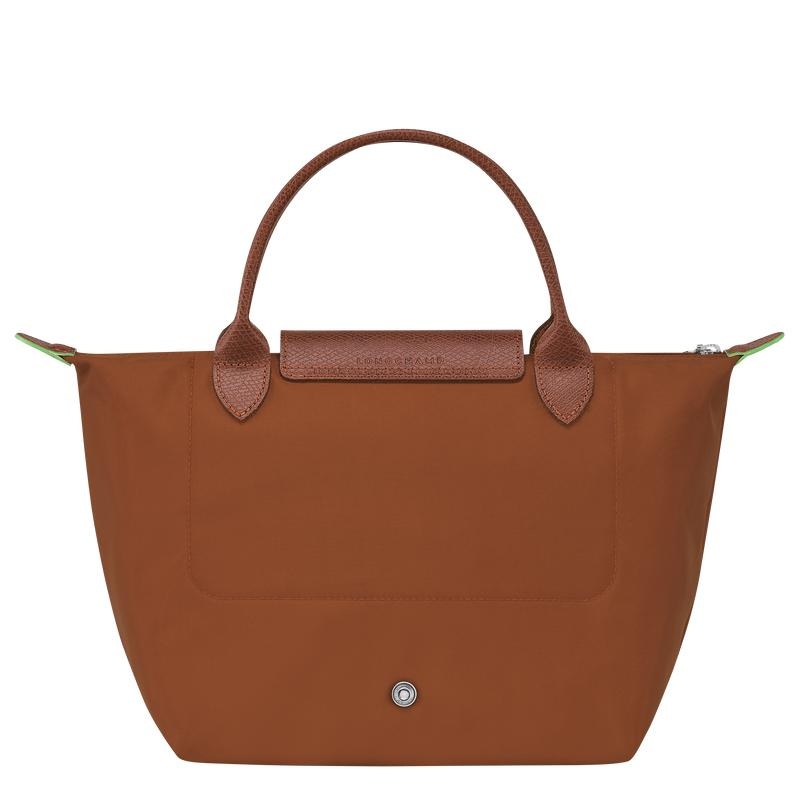 Cognac Brown Longchamp Le Pliage Green S Women's Handbags | 89643-YALD