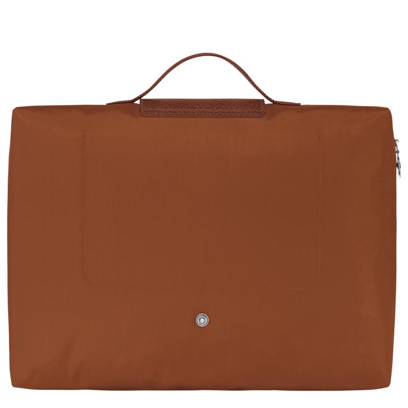 Cognac Brown Longchamp Le Pliage Green S Men's Briefcase | 78563-AYEU