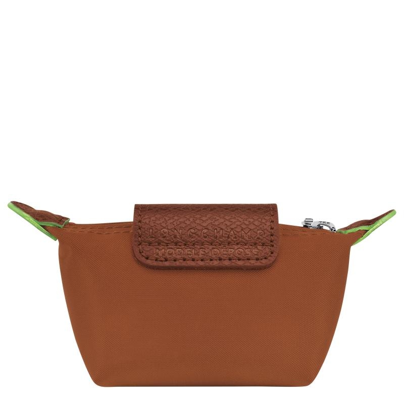 Cognac Brown Longchamp Le Pliage Green Women's Coin Purses | 70396-YKIG