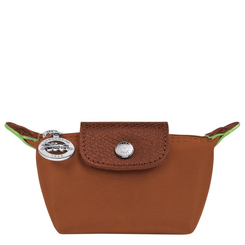 Cognac Brown Longchamp Le Pliage Green Women\'s Coin Purses | 70396-YKIG