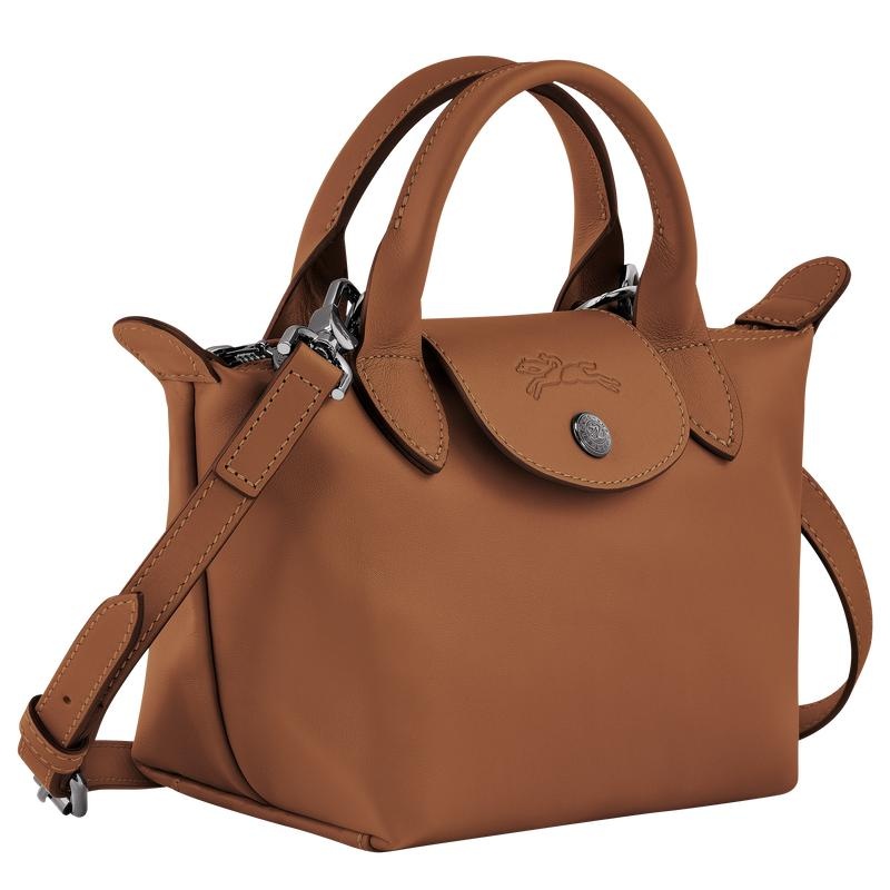 Cognac Brown Longchamp Le Pliage Xtra XS Women's Handbags | 16492-MVXS