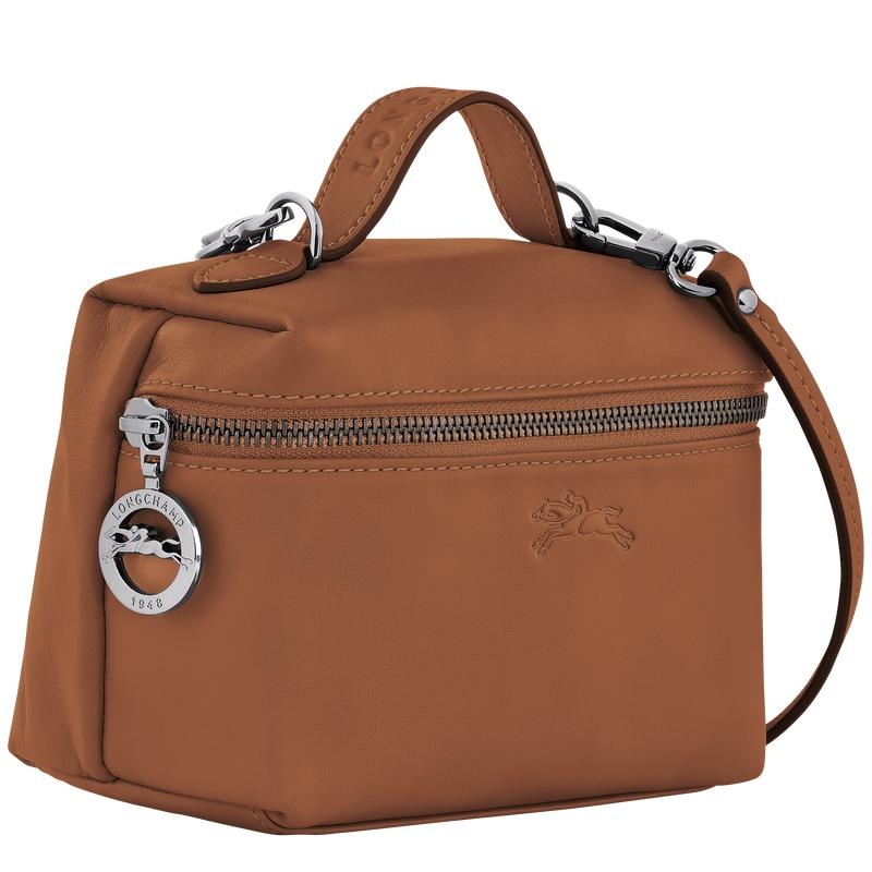 Cognac Brown Longchamp Le Pliage Xtra XS Vanity Women's Crossbody Bags | 95783-GPEW