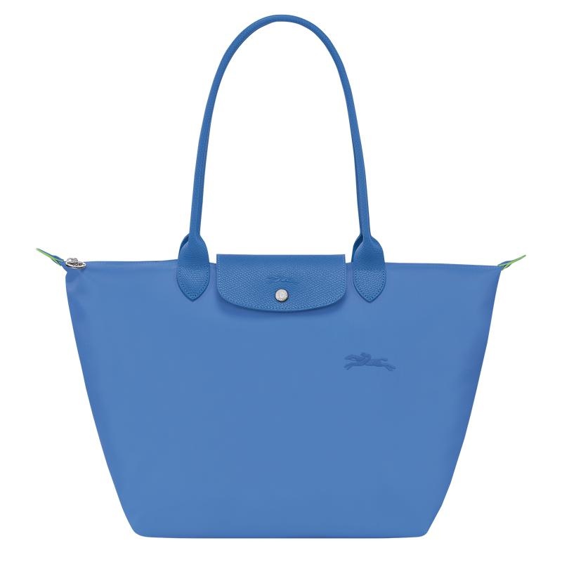 Cornflower Blue Longchamp Le Pliage Green L Women\'s Tote Bag | 04526-TLBU