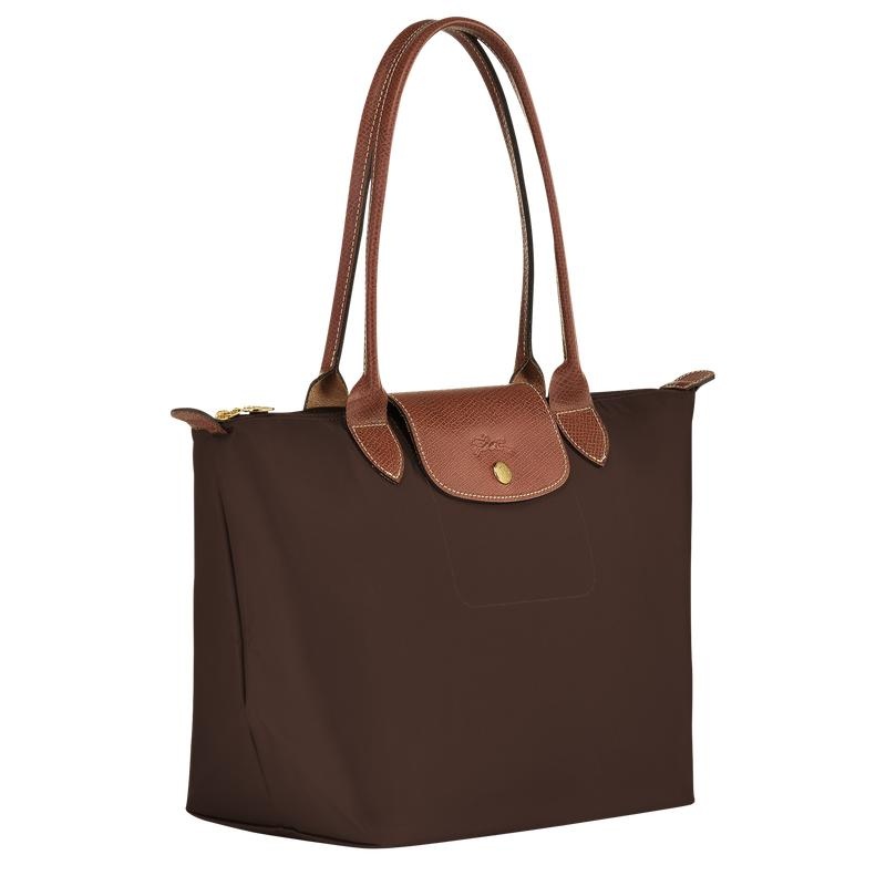 Ebony Brown Longchamp Le Pliage Original M Women's Tote Bag | 68354-SBVQ