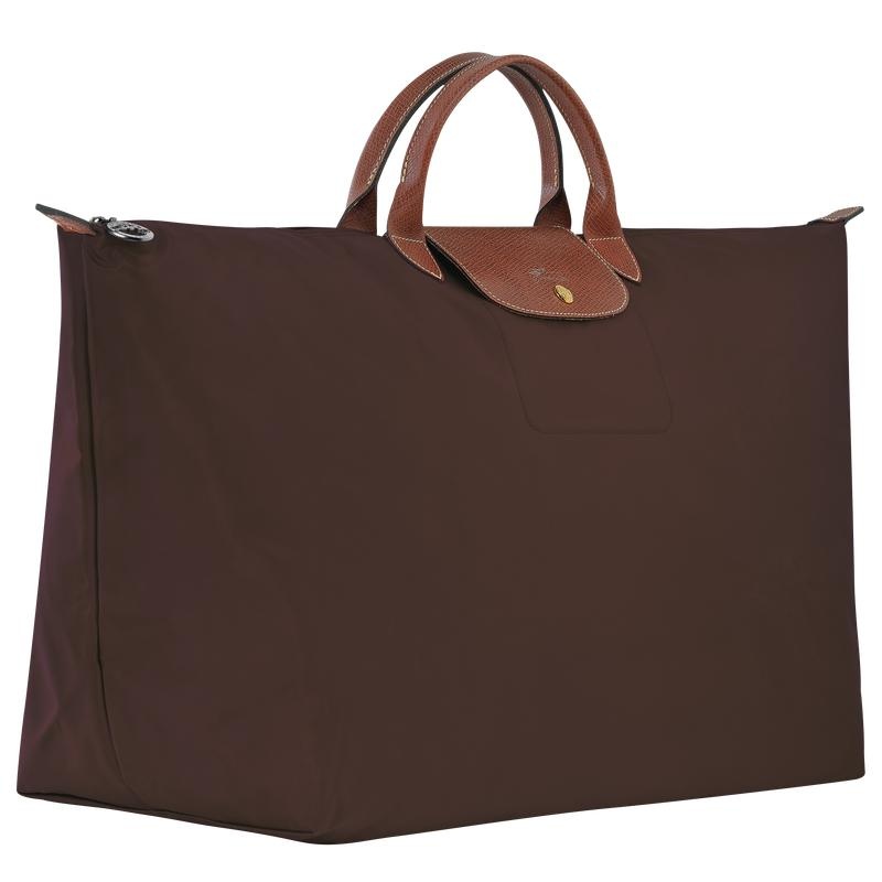 Ebony Brown Longchamp Le Pliage Original M Women's Travel Bags | 04315-KGLF