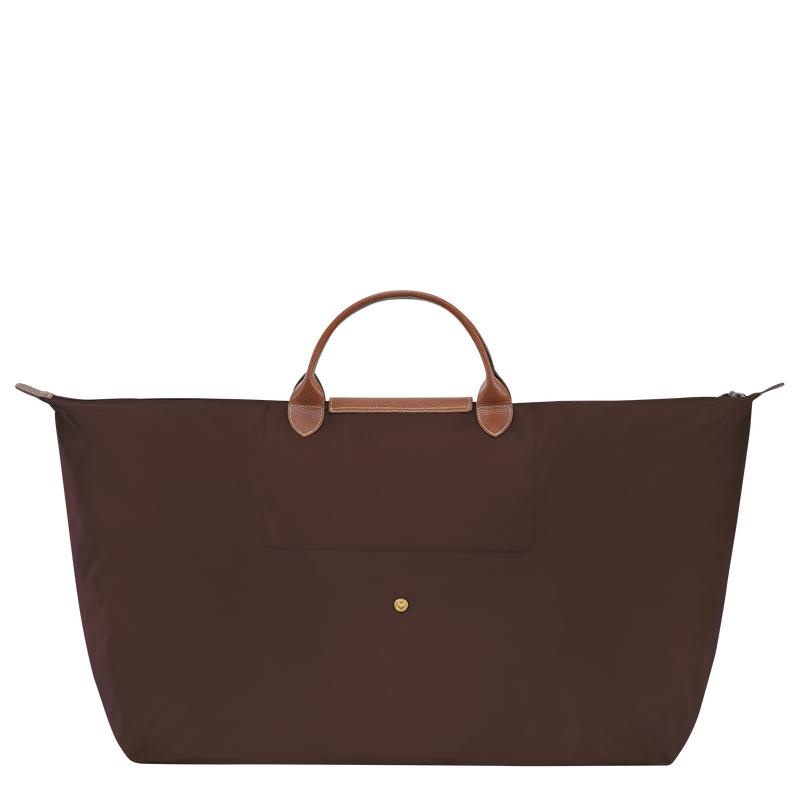 Ebony Brown Longchamp Le Pliage Original M Women's Travel Bags | 04315-KGLF