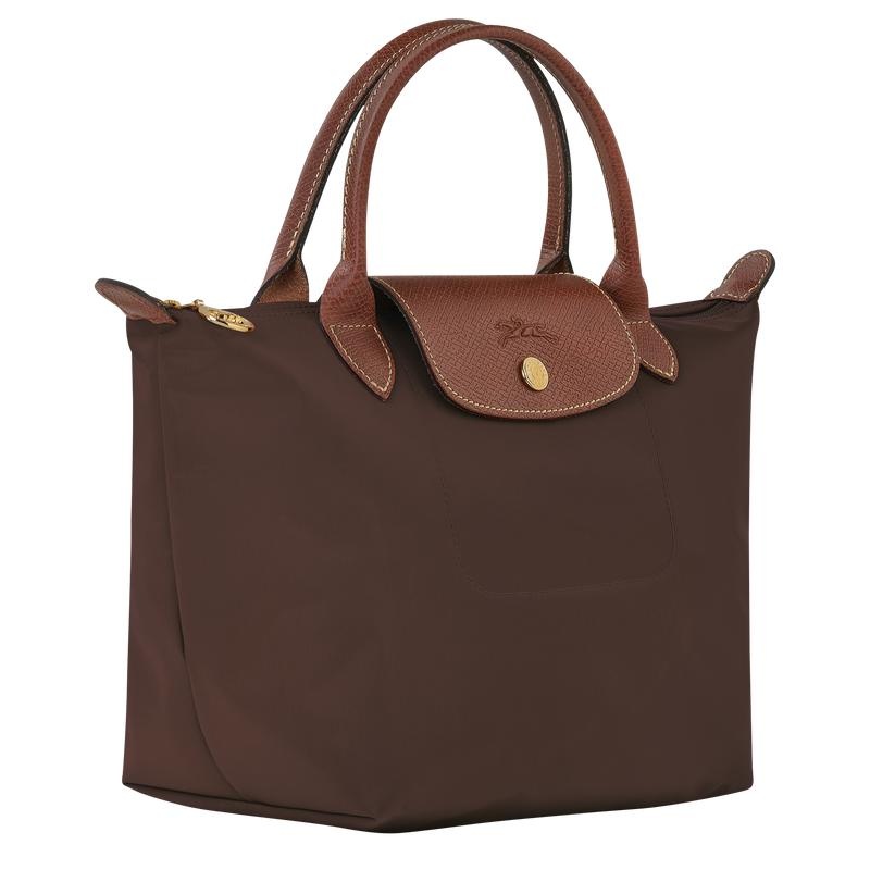 Ebony Brown Longchamp Le Pliage Original S Women's Handbags | 62389-QZMC