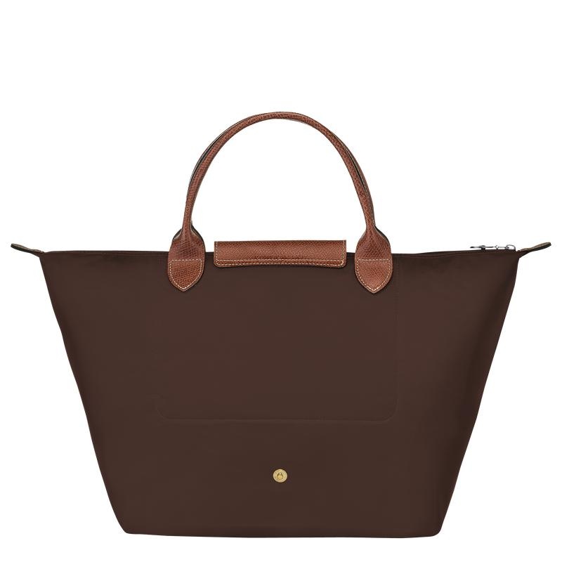 Ebony Brown Longchamp Le Pliage Original M Women's Handbags | 69054-UYQD