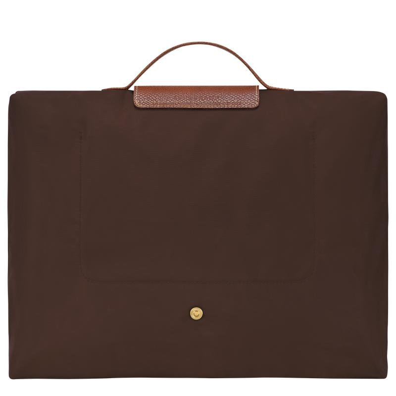 Ebony Brown Longchamp Le Pliage Original S Men's Briefcase | 37948-DBCE