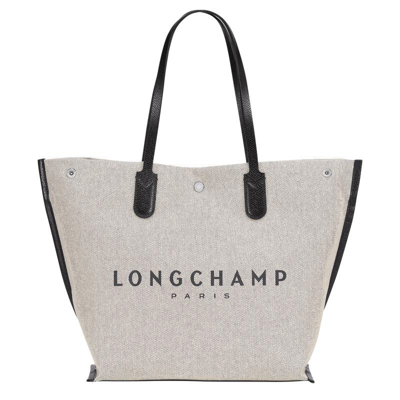 Ecru White Longchamp Essential L Women\'s Tote Bag | 32674-UJKW