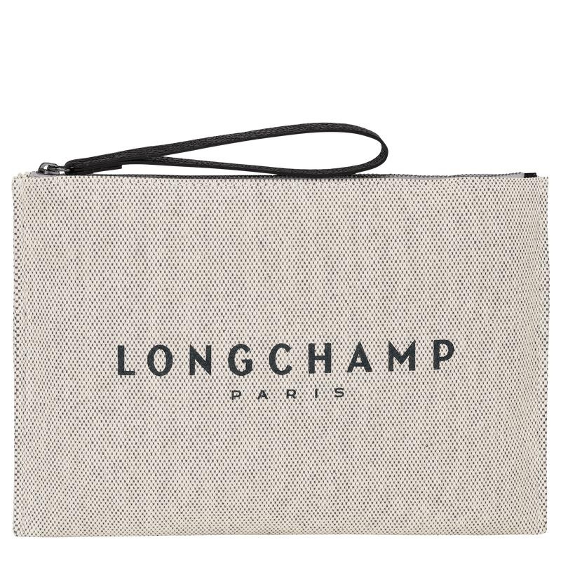 Ecru White Longchamp Essential Men\'s Pouches | 50284-LKTW