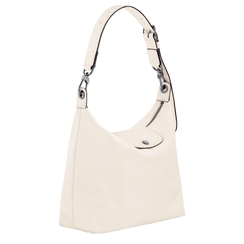 Ecru White Longchamp Le Pliage Xtra M Women's Hobo Bags | 24357-TZAR