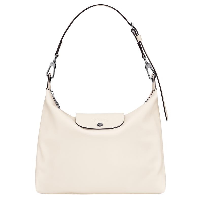 Ecru White Longchamp Le Pliage Xtra M Women\'s Hobo Bags | 24357-TZAR