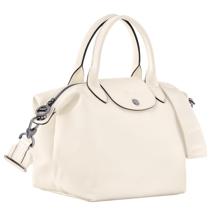 Ecru White Longchamp Le Pliage Xtra S Women's Handbags | 07958-BKYL