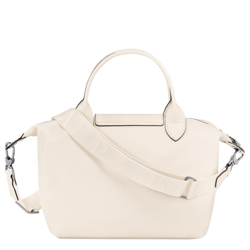 Ecru White Longchamp Le Pliage Xtra S Women's Handbags | 07958-BKYL