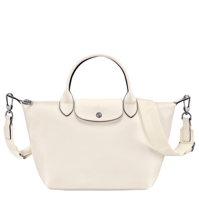 Ecru White Longchamp Le Pliage Xtra S Women\'s Handbags | 07958-BKYL