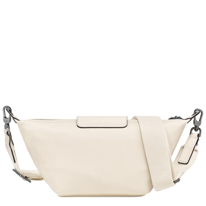 Ecru White Longchamp Le Pliage Xtra XS Men's Crossbody Bags | 50917-CXNZ