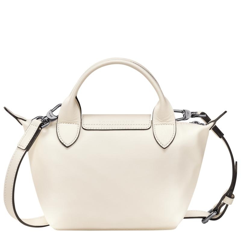 Ecru White Longchamp Le Pliage Xtra XS Women's Handbags | 09218-FVSP