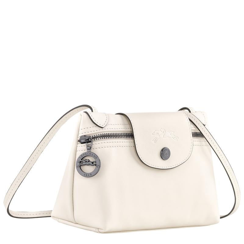 Ecru White Longchamp Le Pliage Xtra XS Women's Crossbody Bags | 65341-DAES