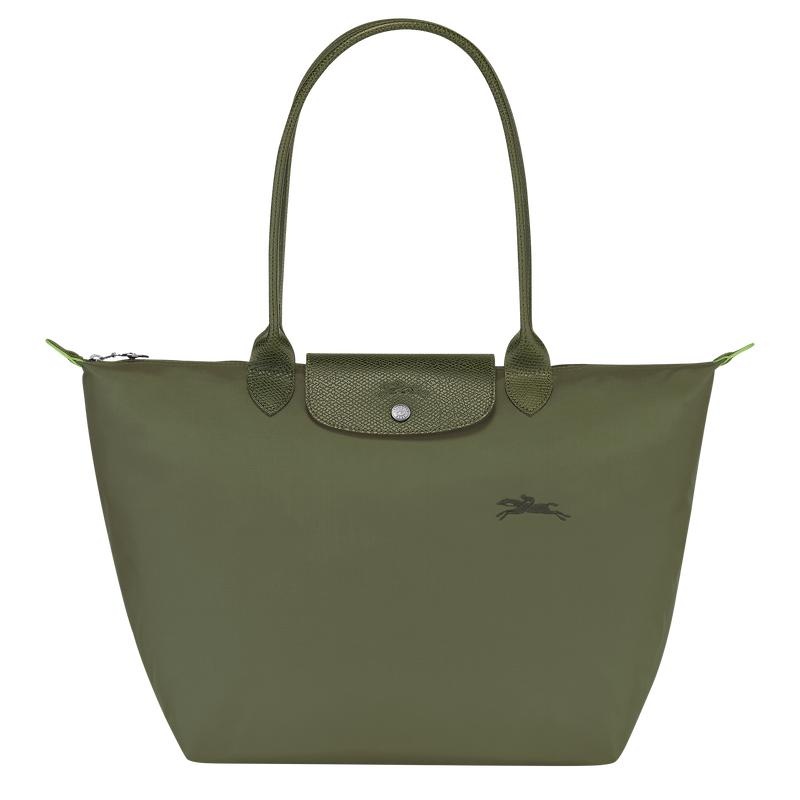 Forest Green Longchamp Le Pliage Green L Women\'s Tote Bag | 02376-ECOS