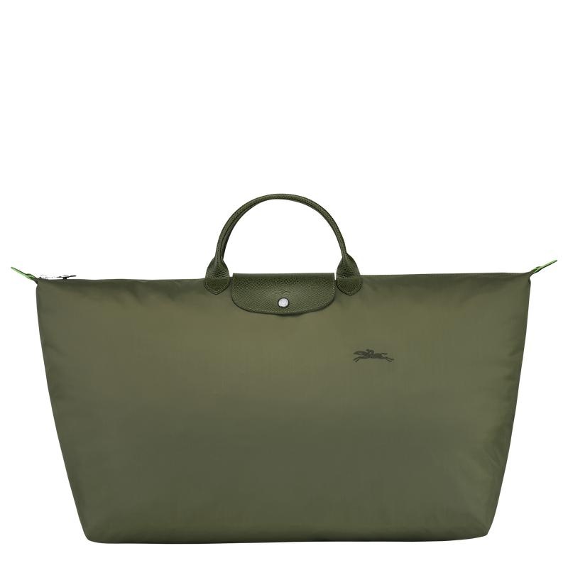 Forest Green Longchamp Le Pliage Green M Women\'s Travel Bags | 43597-ZGUI