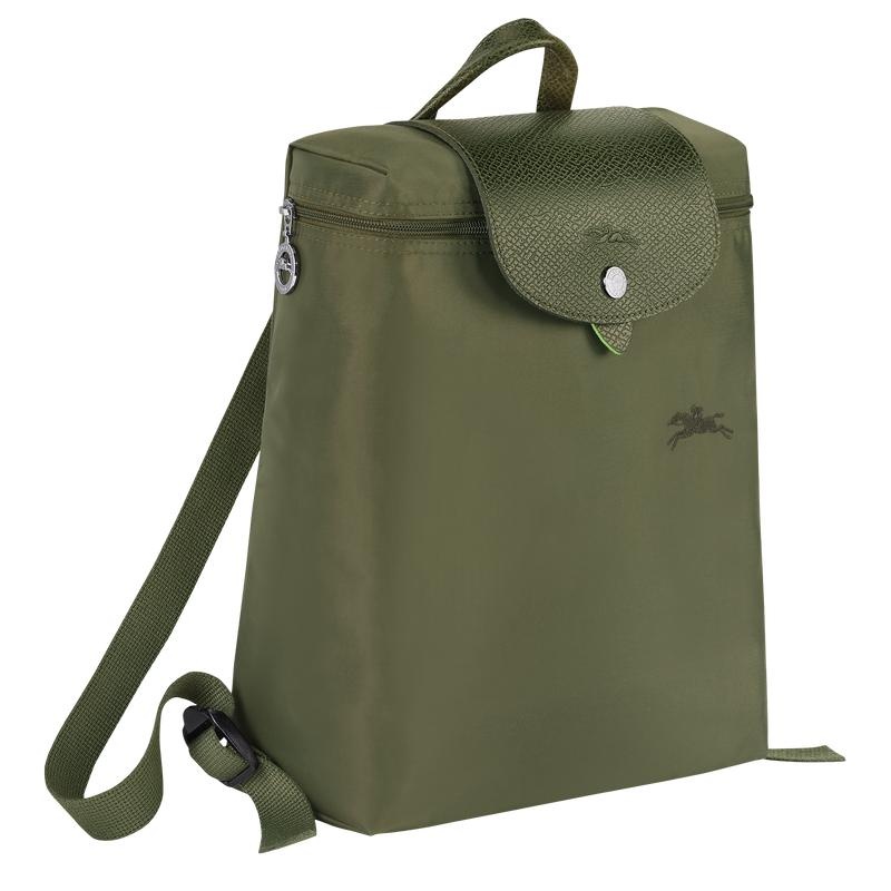 Forest Green Longchamp Le Pliage Green M Women's Backpacks | 04169-CUWT