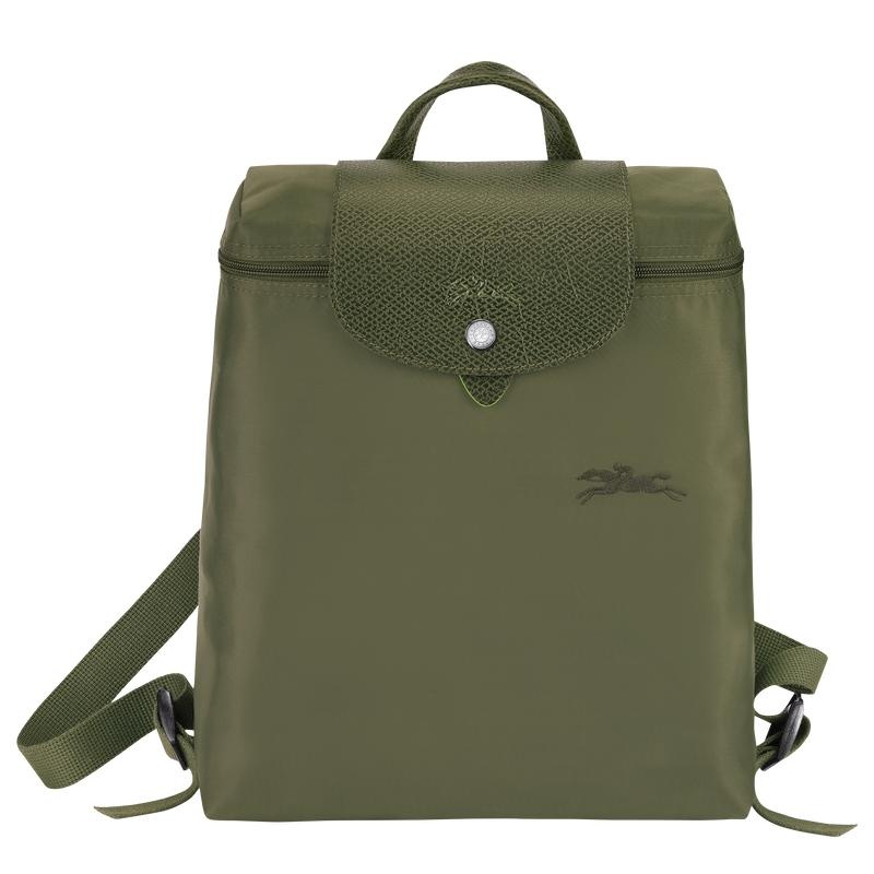 Forest Green Longchamp Le Pliage Green M Men\'s Backpacks | 48972-YBUE