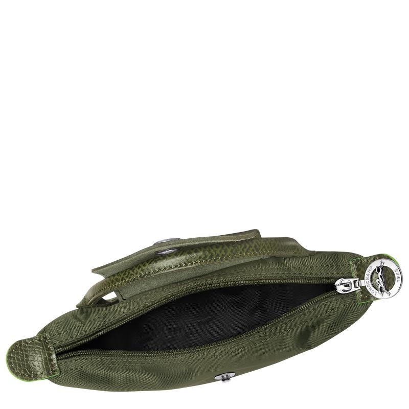 Forest Green Longchamp Le Pliage Green with handle Men's Pouches | 42031-OMST