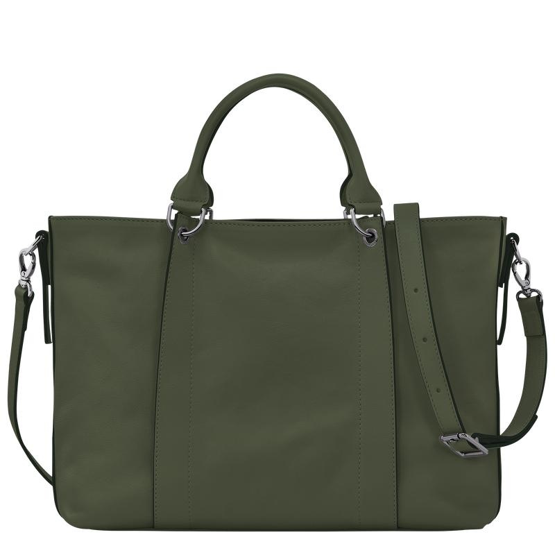 Khaki Longchamp 3D L Women's Handbags | 28750-TSGX