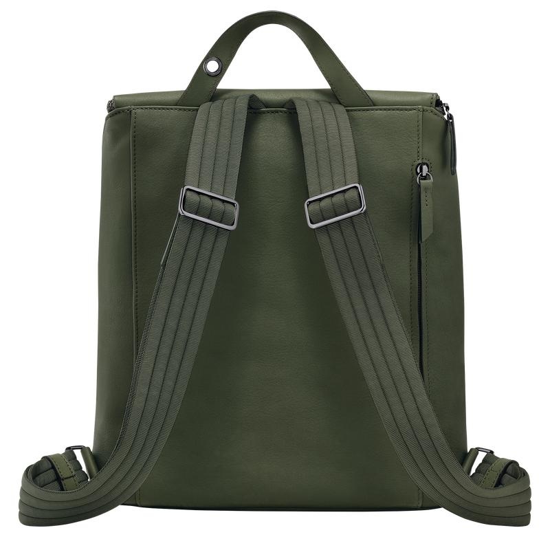 Khaki Longchamp 3D M Men's Backpacks | 70685-QZCW