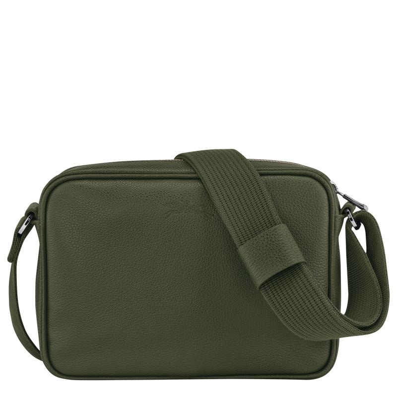 Khaki Longchamp Le Foulonné S Men's Camera Bag | 05891-CFQW