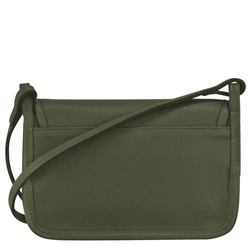 Khaki Longchamp Le Foulonné XS Women's Clutch Purse | 14936-OGHC