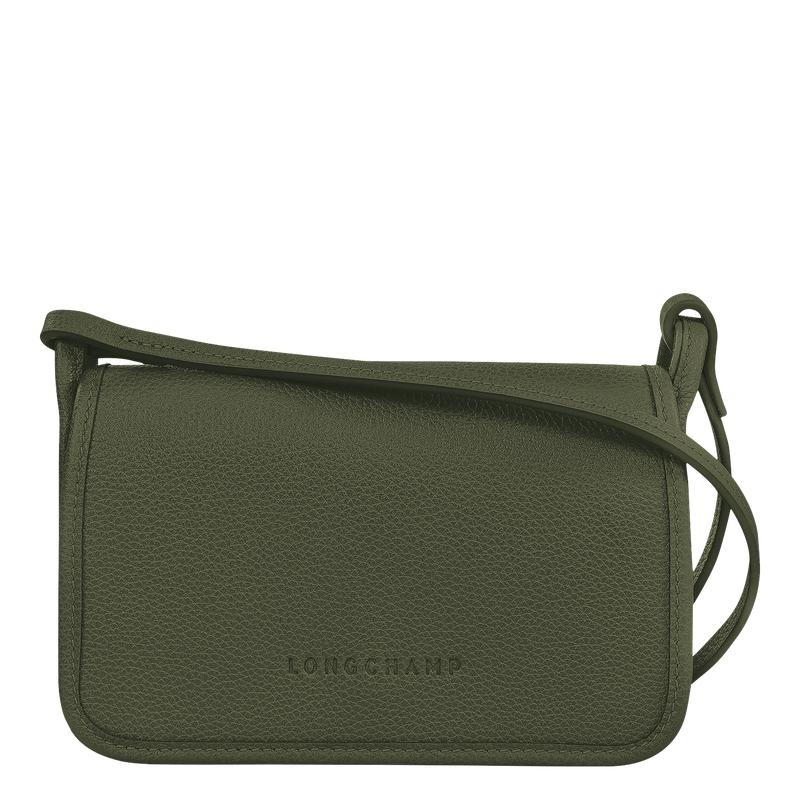 Khaki Longchamp Le Foulonné XS Women\'s Clutch Purse | 14936-OGHC