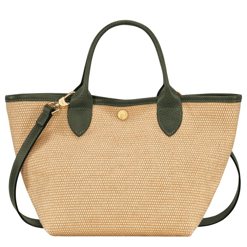 Khaki Longchamp Le Panier Pliage S Women's Basket Bag | 64932-OFVZ