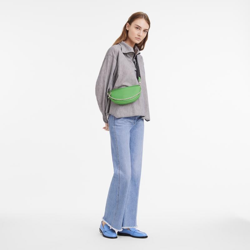 Lawn Green Longchamp Smile S Women's Crossbody Bags | 30961-AWMZ